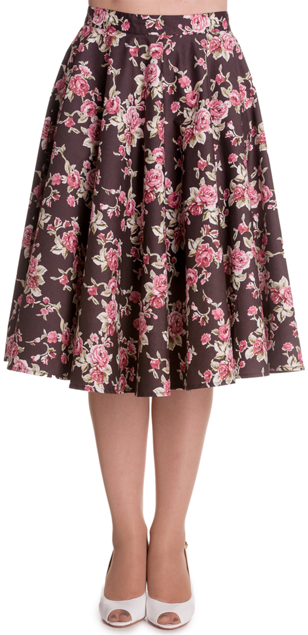 Hell_Bunny_ROSIE_Vintage_ROSEN_Tellerrock_SKIRT_-_Brown