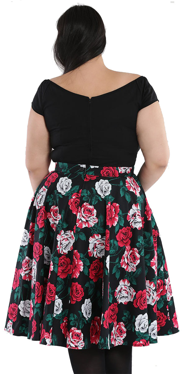 Hell_Bunny_RUUBY_Dark_Roses_Rosen_Vintage_Swing_Skirt_TELLERROCK_Plus_Size03