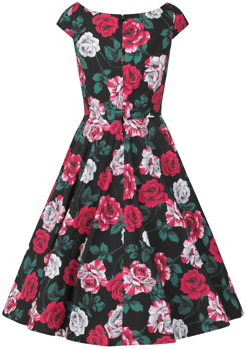 Hell_Bunny_RUUBY_Roses_Rosen_50s_Boat_Neck_SWING_Dress_Kleid05