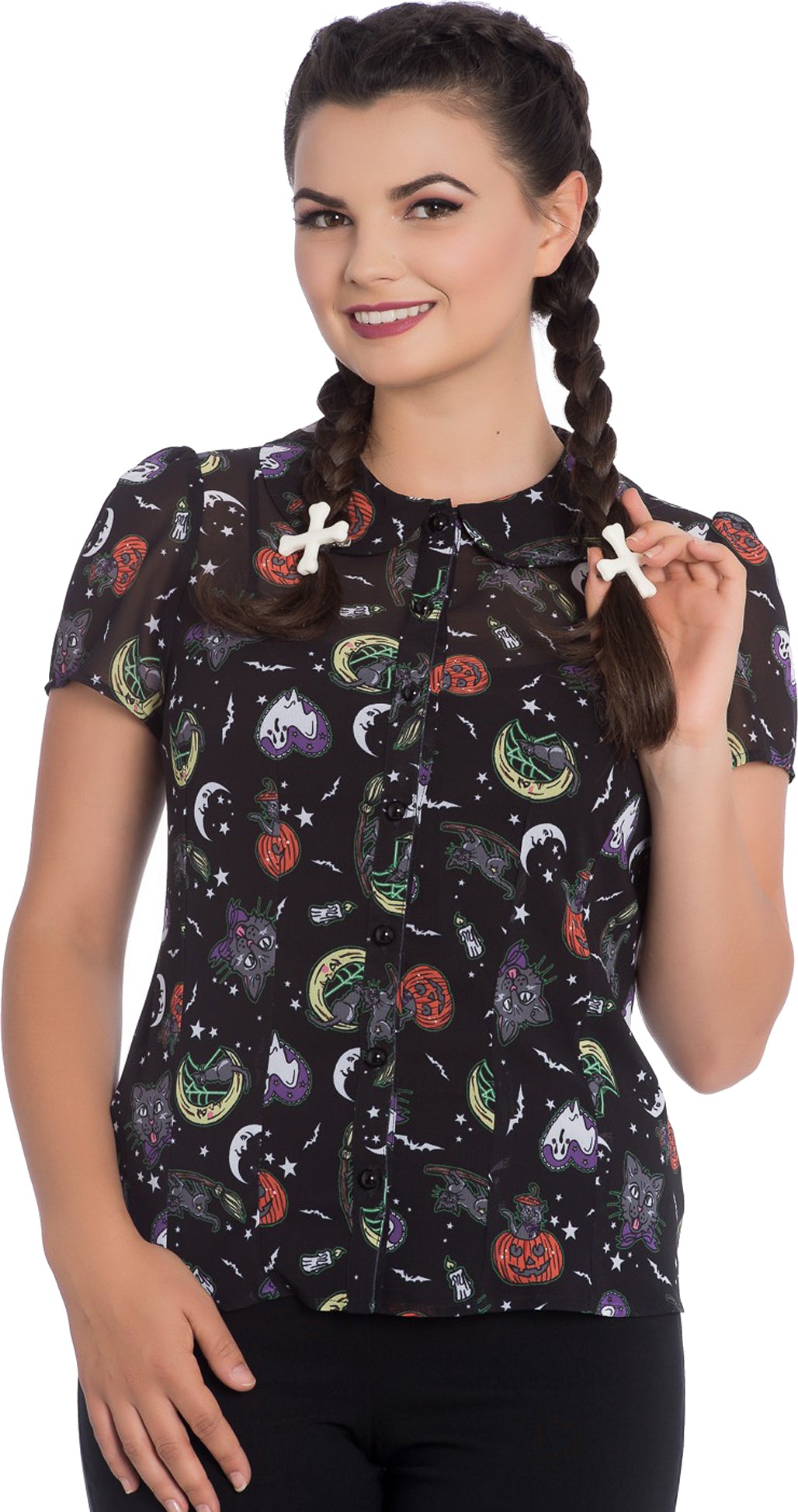 Hell_Bunny_SALEM_Halloween_CREEPY_50s_Chiffon_Pin_Up_Bats_BLUSE