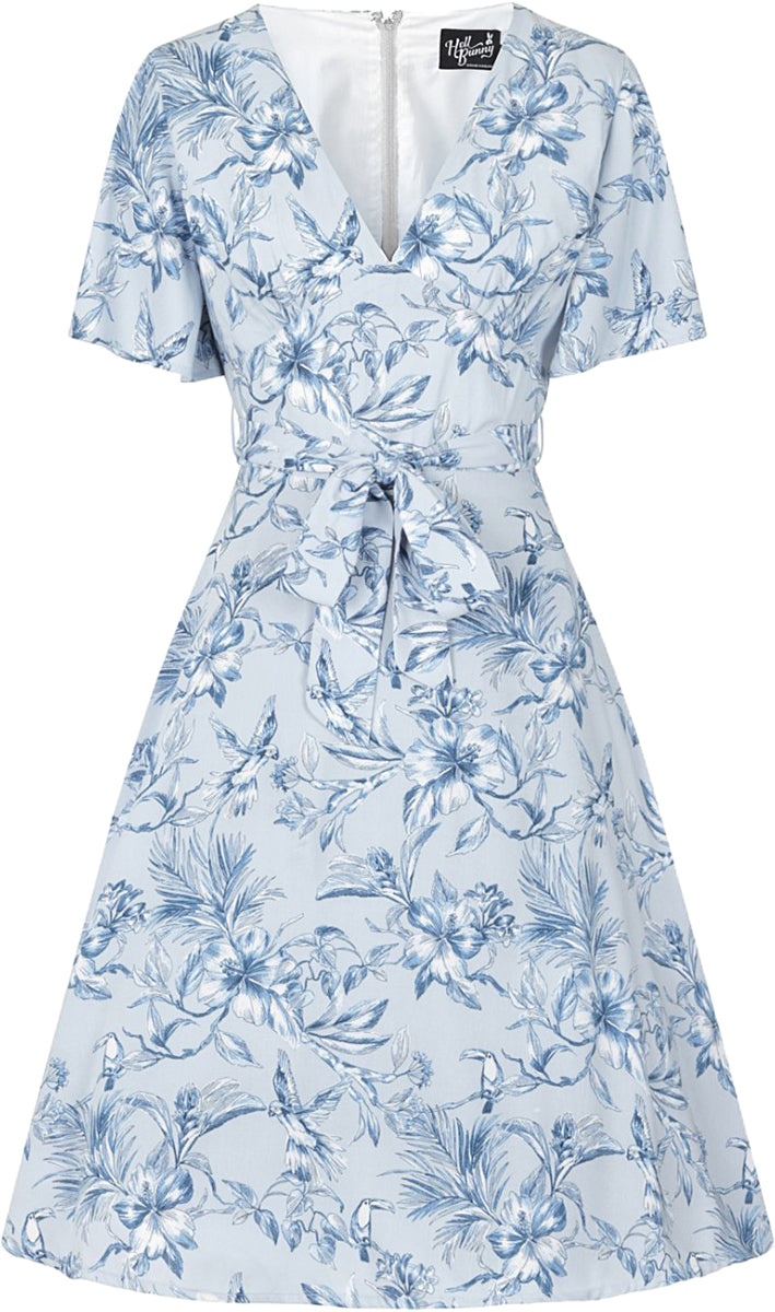 Hell_Bunny_SAMBA_Vintage_PARROT_Tukan_Hibiskus_V-Neck_SWING_KLEID_Dress-4