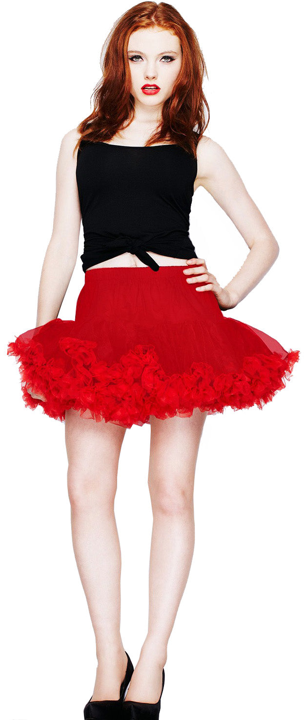 Hell_Bunny_SHORT_TUTU_Kurzer_PETTICOAT_Unterrock_-_Rot