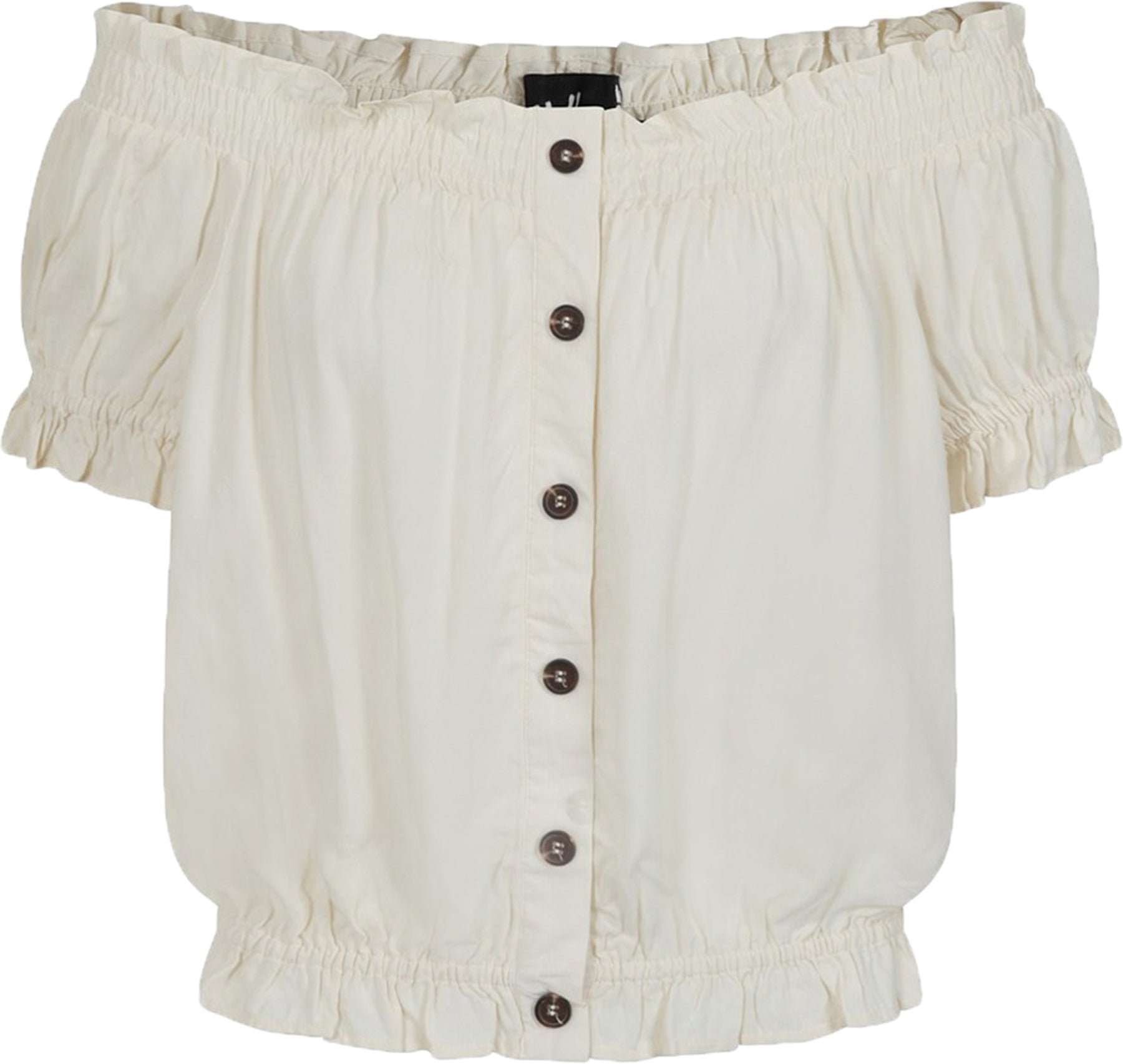 Hell_Bunny_SOLEDAD_Vintage_RUFFLE_Smok_Button_Kurzarm_SHIRT_Bluse_Creme_iller_kirschef5Q3d8iHvEvi4