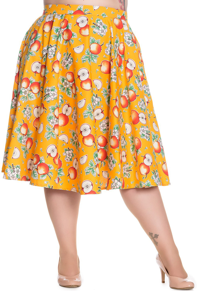 Hell_Bunny_SOMERSET_Apfel_APPLE_Swing_Skirt_ROCK_Plus_Size_Gelb-1