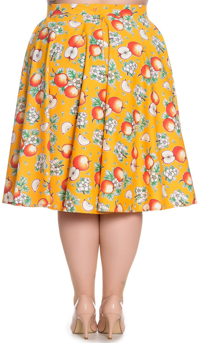 Hell_Bunny_SOMERSET_Apfel_APPLE_Swing_Skirt_ROCK_Plus_Size_Gelb-2
