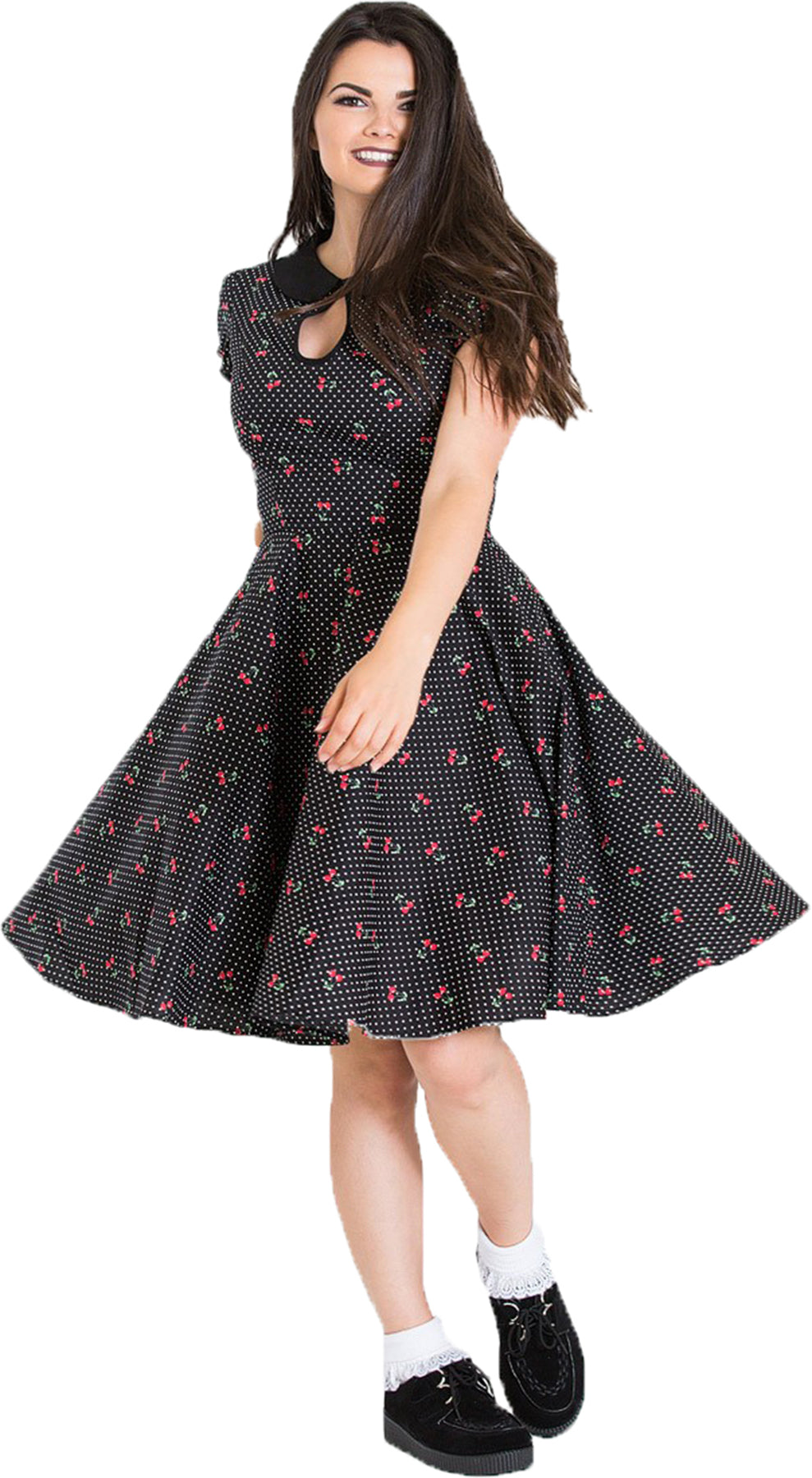 Hell_Bunny_SOPHIE_Vintage_CHERRY_Polka_Dot_Kirschen_SWING_Dress_KLEID_killer_kirscheFYux7Fh99DeAI