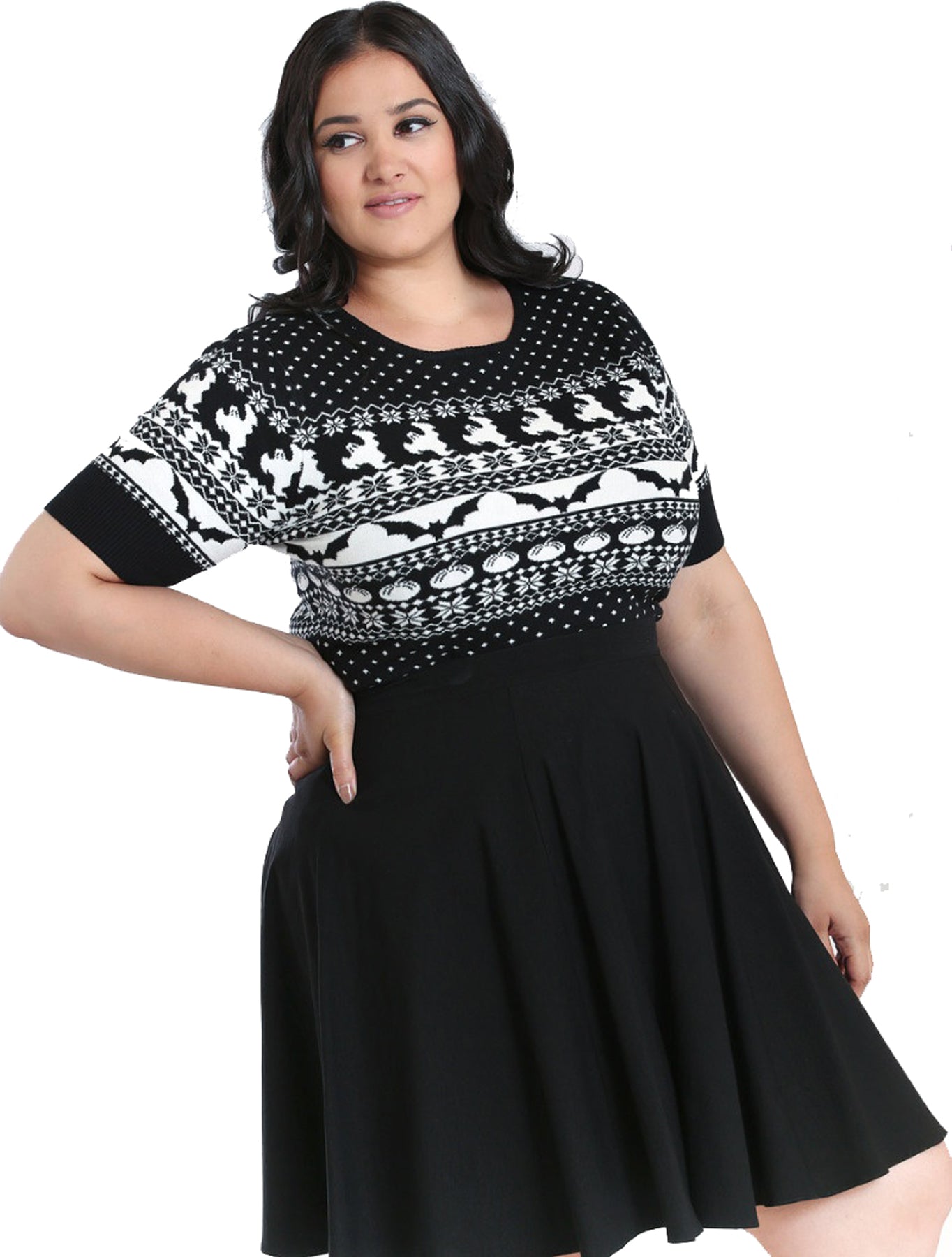 Hell_Bunny_SPOOK_Geister_BATS_Kurzarm_Pullover_STRICKSHIRT_Jumper_Plus_Size_killer_kirsche_2EP2Tfmcg4SdDx
