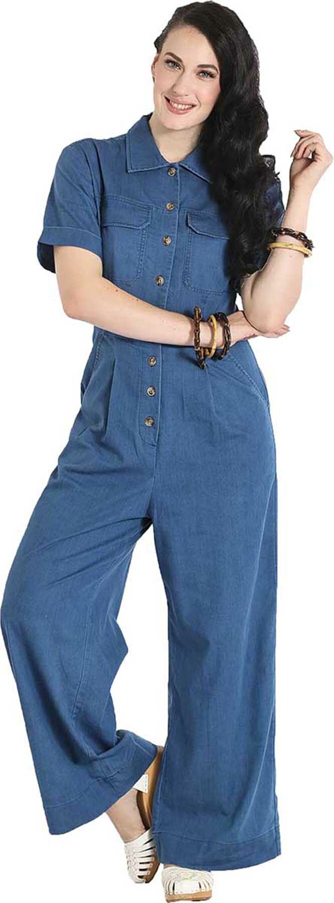 Hell_Bunny_STARK_Denim_Jeans_Worker_BOILERSUIT_Jumpsuit_killer_kirsche