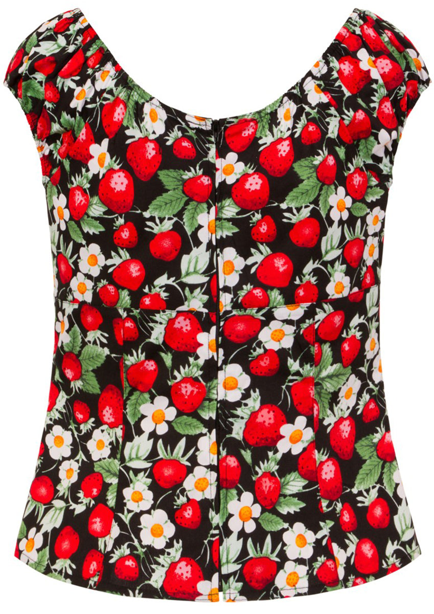 Hell_Bunny_STRAWBERRY_SUNDAE_Keyhole_ERDBEEREN_Vintage_SHIRT_Bluse-4