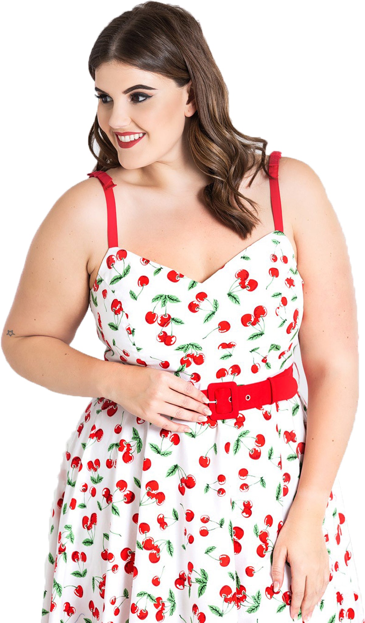 Hell_Bunny_SWEETIE_Vintage_CHERRY_Kirschen_Swing_Dress_KLEID_Plus_Size-2