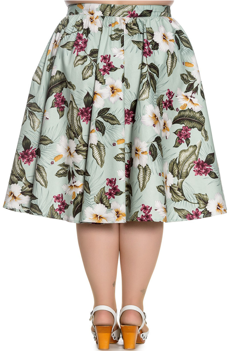 Hell_Bunny_TAHITI_Hibiscus_Tropical_TIKI_Swing_Skirt_TELLERROCK_Plus_Size_Mint-2