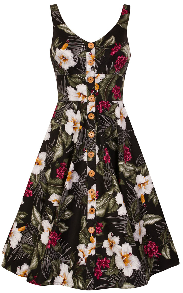 Hell_Bunny_TAHITI_Hibiscus_Tropical_TIKI_Vintage_50s_Swing_Dress_KLEID_Schwarz-4Ns4YKDAev26z9