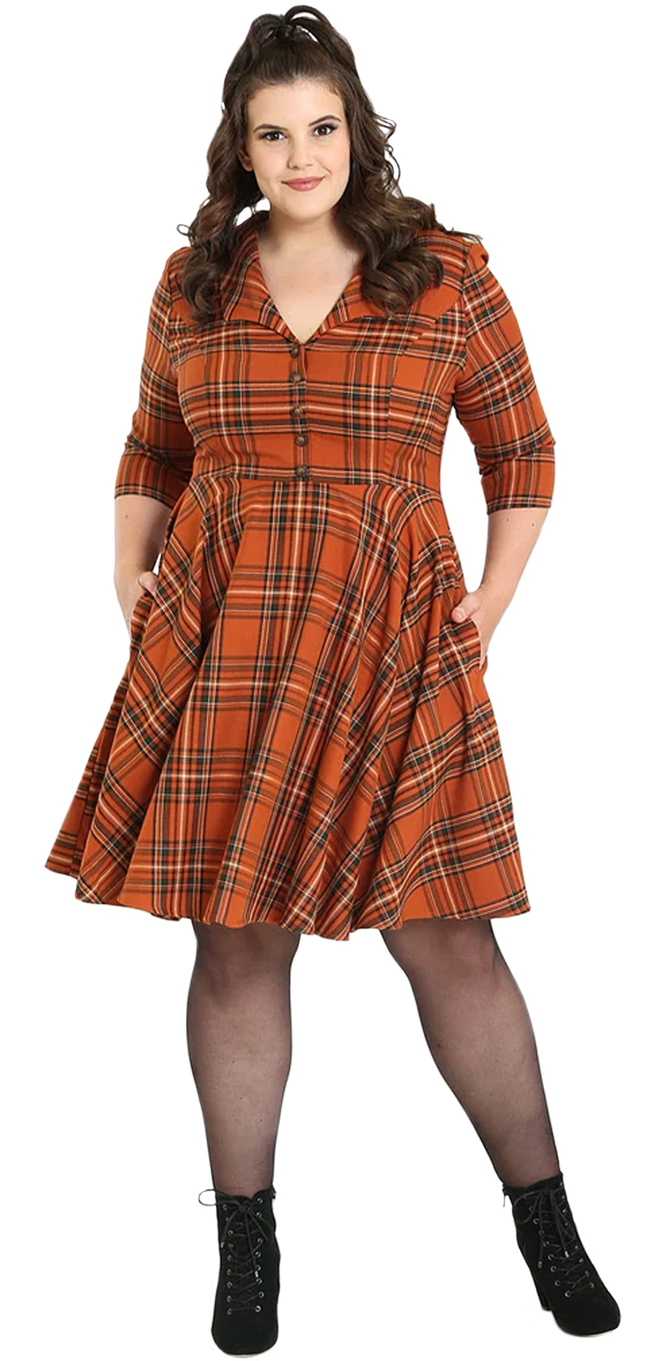 Hell_Bunny_TAWNY_TARTAN_50s_Retro_Karo_VNeck_SWING_Flared_DRESS_Kleid-2HvBy8QtmuZZMa