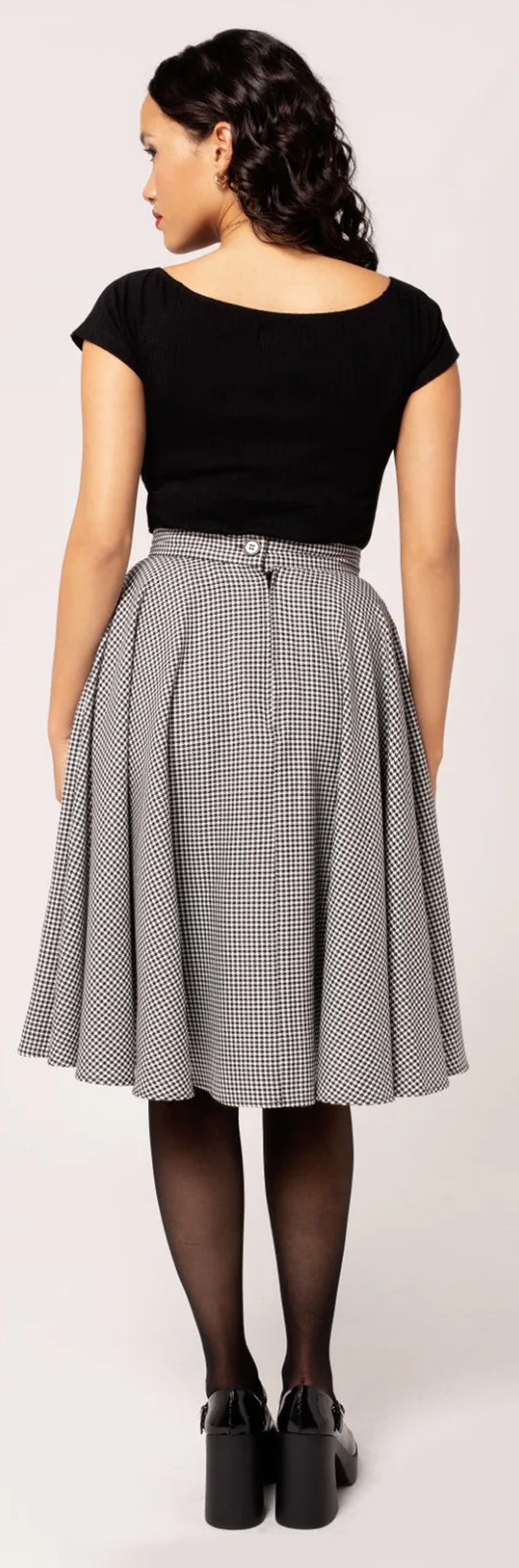Hell_Bunny_TEDDY_HOUNDSTOOTH_50s_Pepita_Vichy_Karo_Vintage_TELLERROCK_Swing_Skirt-4