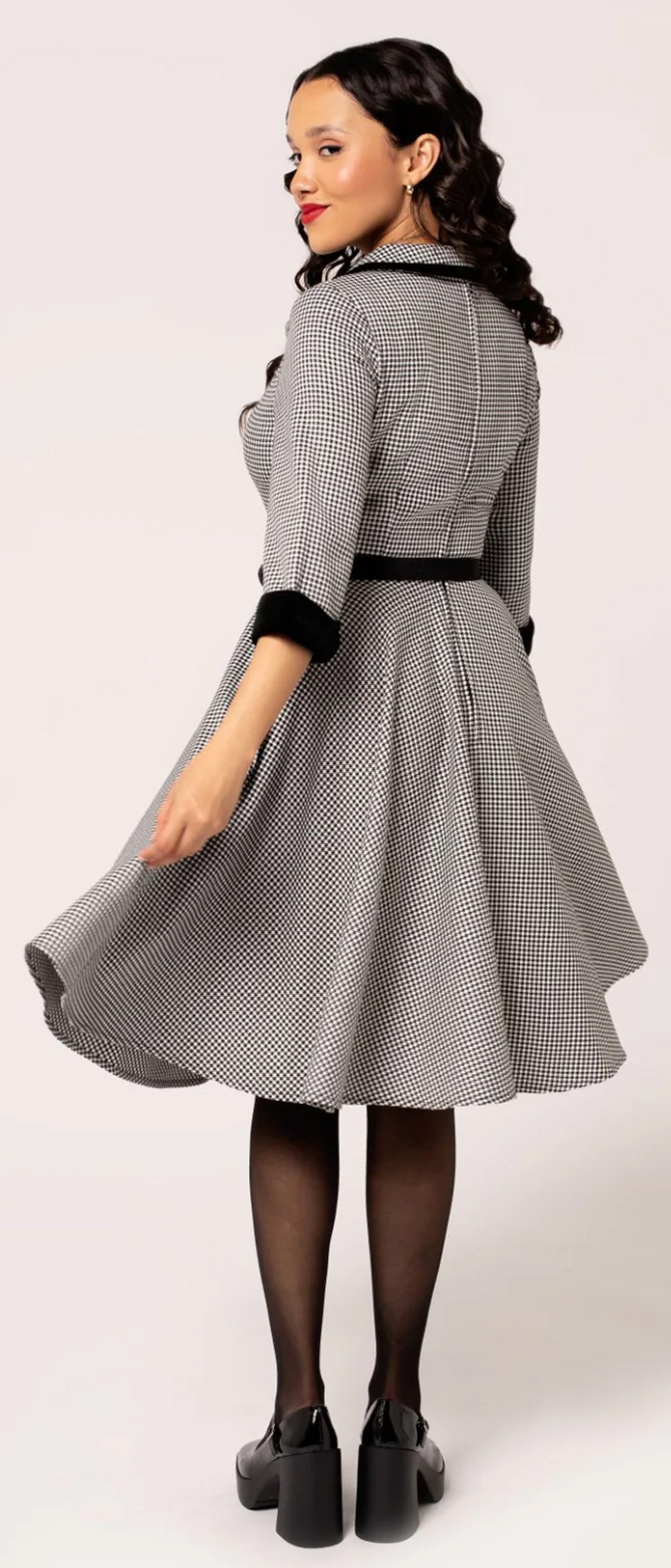 Hell_Bunny_TEDDY_HOUNDTOOTH_50s_Hahnentritt_Vintage_3_Arm_V-Neck_DRESS_Kleid-4