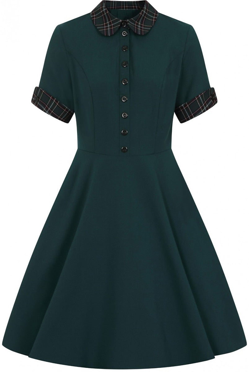 Hell_Bunny_TIDDLYWINKS_50s_TARTAN_Peter_Pan_SWING_DRESS_Kleid_Plus_Size_Gruen_killer_kirsche_4