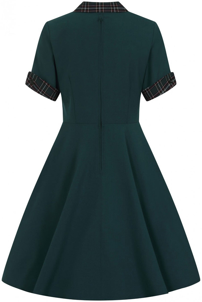 Hell_Bunny_TIDDLYWINKS_50s_TARTAN_Peter_Pan_SWING_DRESS_Kleid_Plus_Size_Gruen_killer_kirsche_5