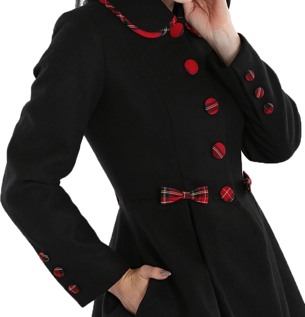 Hell_Bunny_TIDDLYWINKS_Vintage_TARTAN_Schleifen_SWING_MANTEL_Coat_Schwarz-Rot-2hH9qOoyEEO2fj