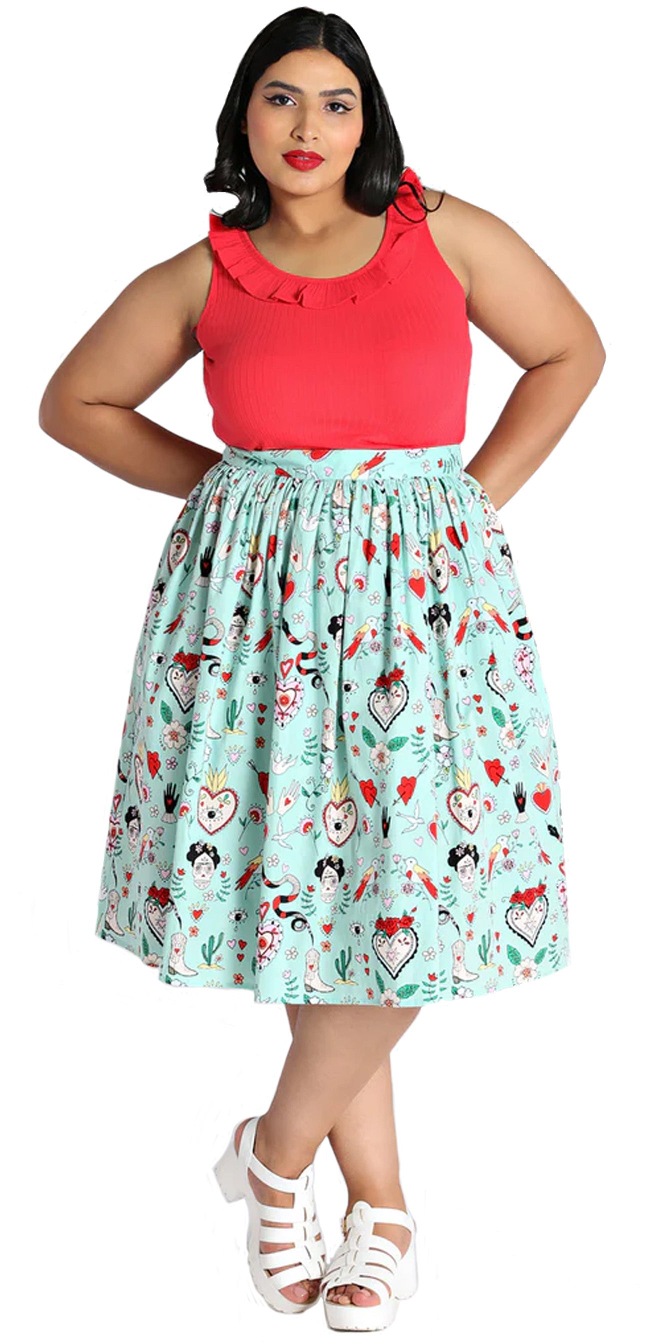 Hell_Bunny_TIJUANA_MEXICO_Oldschool_Flash_Cactus_Vintage_SWING_SKIRT_Rock_-_Mint-4