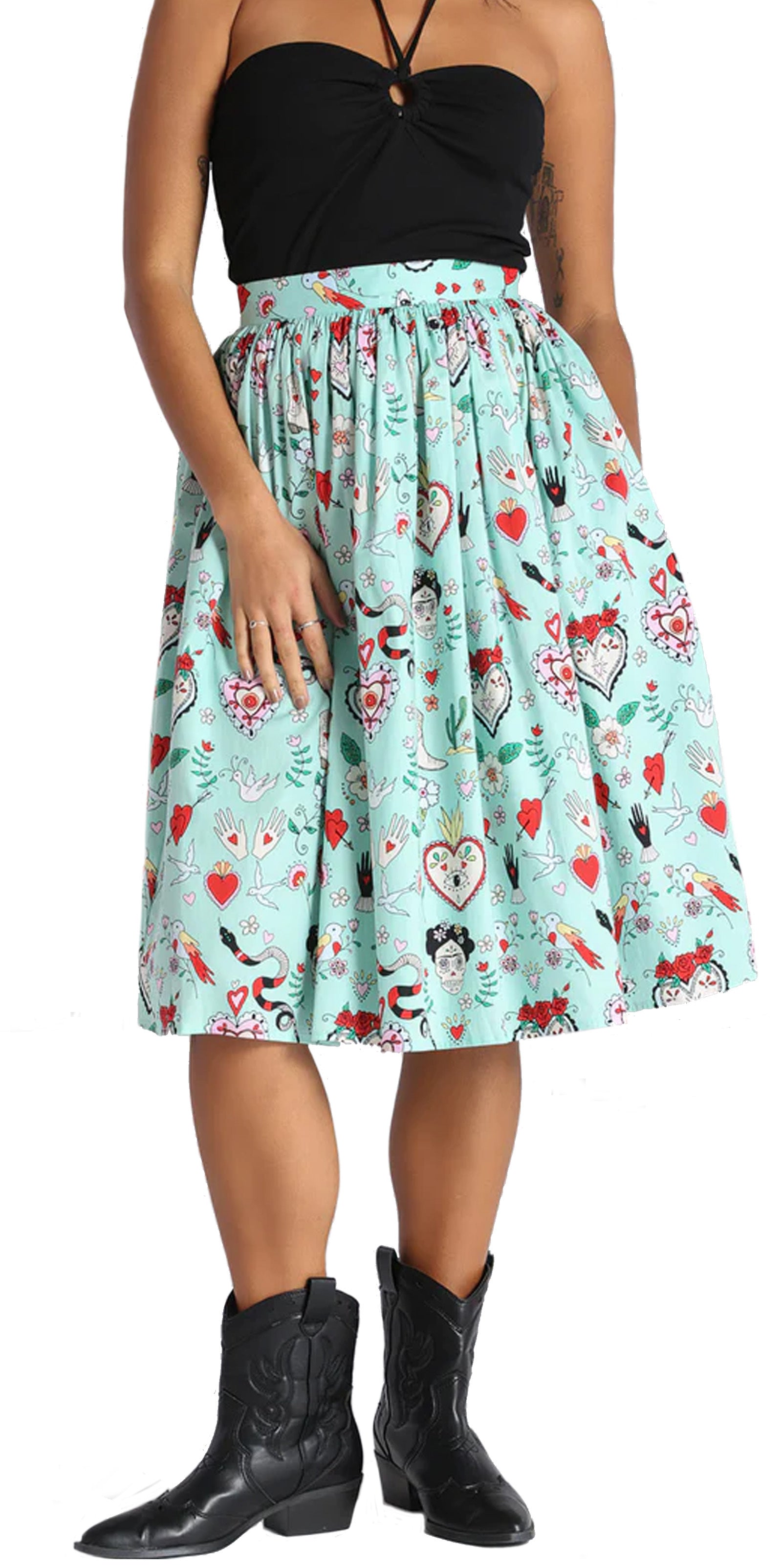 Hell_Bunny_TIJUANA_MEXICO_Oldschool_Flash_Cactus_Vintage_SWING_SKIRT_Rock_-_Mint-86amo07mHldfxC