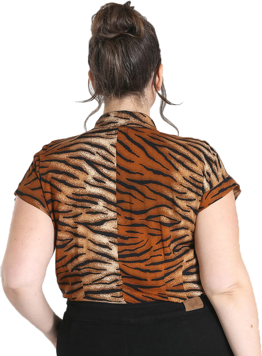 Hell_Bunny_TORA_Retro_TIGER_PRINT_Kurzarm_Buttoned_BLUSE_Hemd_Plus_Size-2