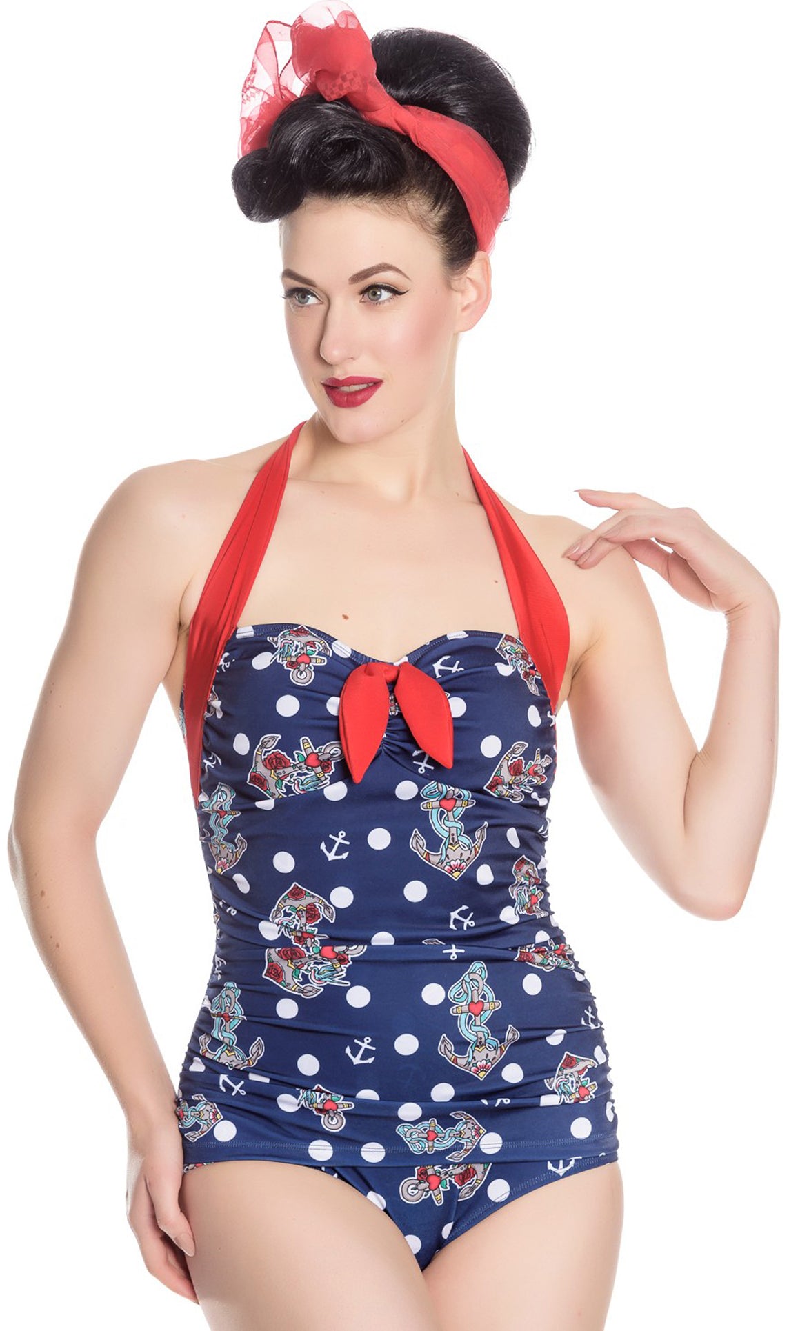 Hell_Bunny_TROPEZ_Nautical_SAILOR_Anchor_Punkte_Vintage_SWIMSUIT_BadeanzugbSWxBZoBhg7AB