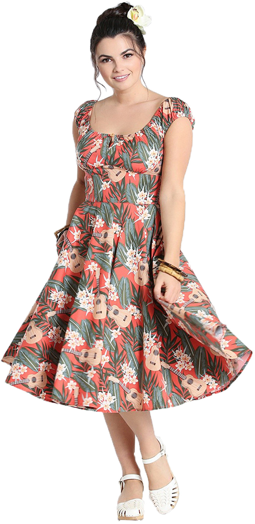 Hell_Bunny_UKULELE_Tropical_Frangipani_VINTAGE_Kurzarm_50s_SWING_KLEID_Dress_killer_kirscheTzDbv7ZDTB53u