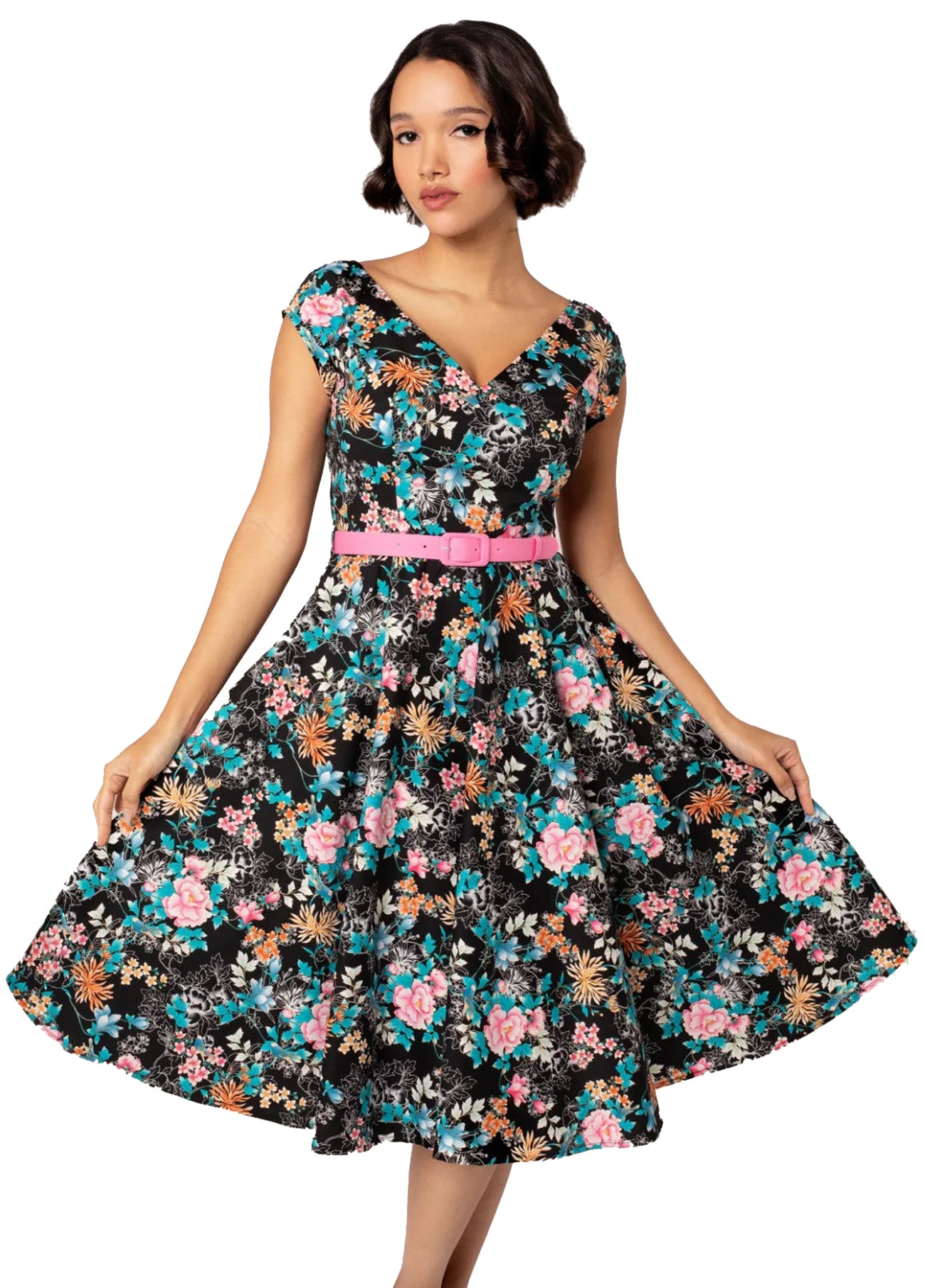 Hell_Bunny_UMI_FLORAL_Vintage_Retro_V-Neck_Circle_SWING_DRESS_Kleid_-_Schwarz-1