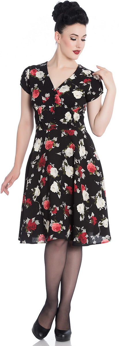 Hell_Bunny_VALENTINA_Floral_ROSE_Vintage_Buttoned_DRESS_Kleid-1