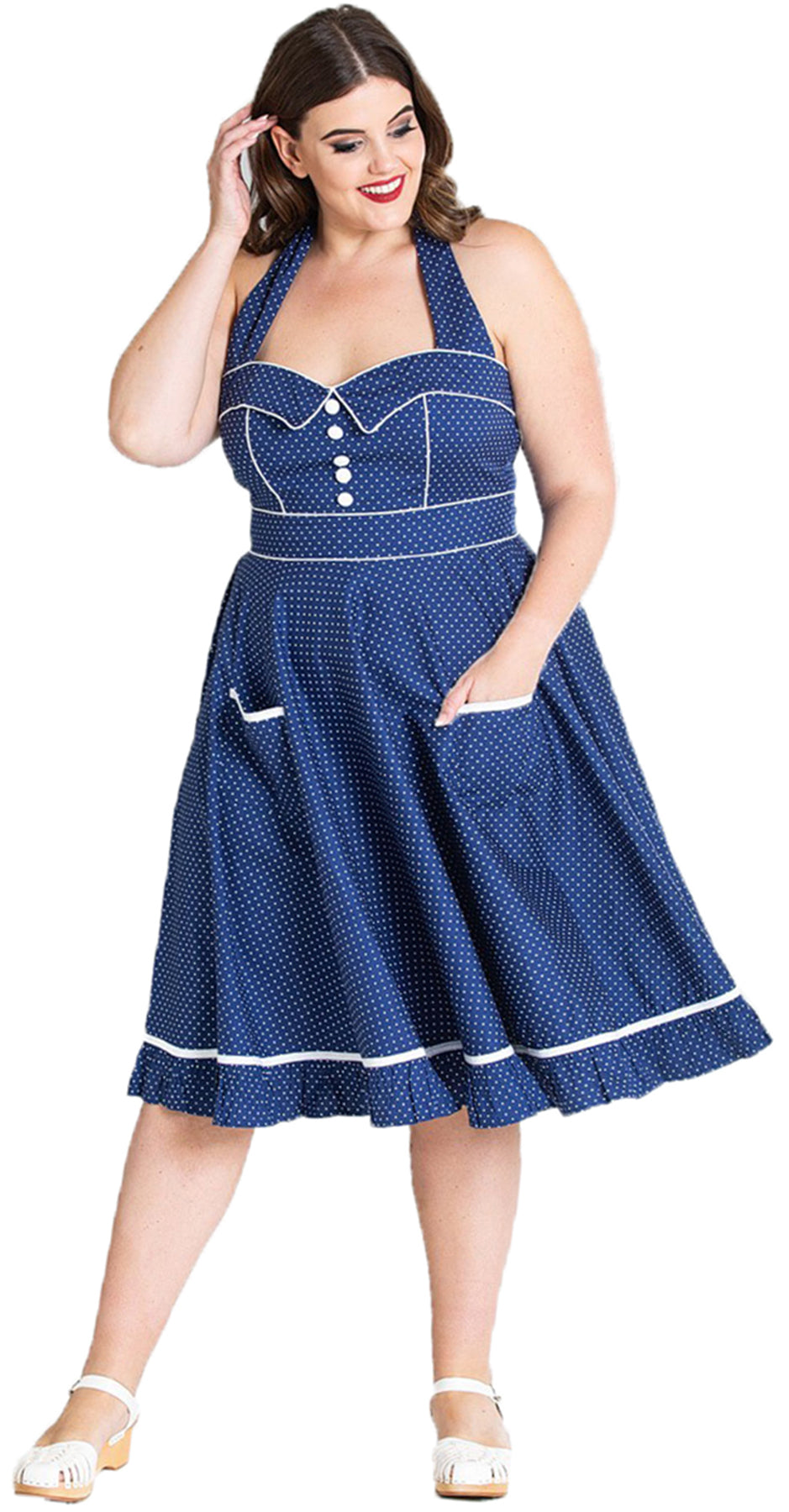 Hell_Bunny_VANITY_50s_Polka_Dots_Punkte_SWING_Dress_KLEID_Blau_Plus_Size_killer_kirscheuyUVOv5EPngqv