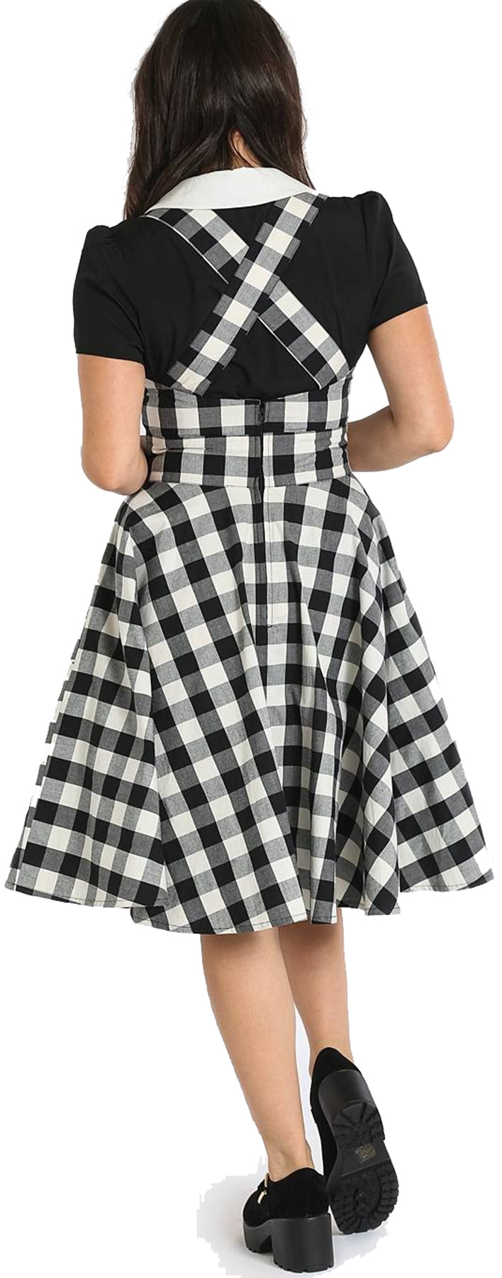 Hell_Bunny_VICTORINE_50s_Gingham_Check_PINAFORE_Latzkleid_SWING_ROCK_Skirt_killer_kirsche_3