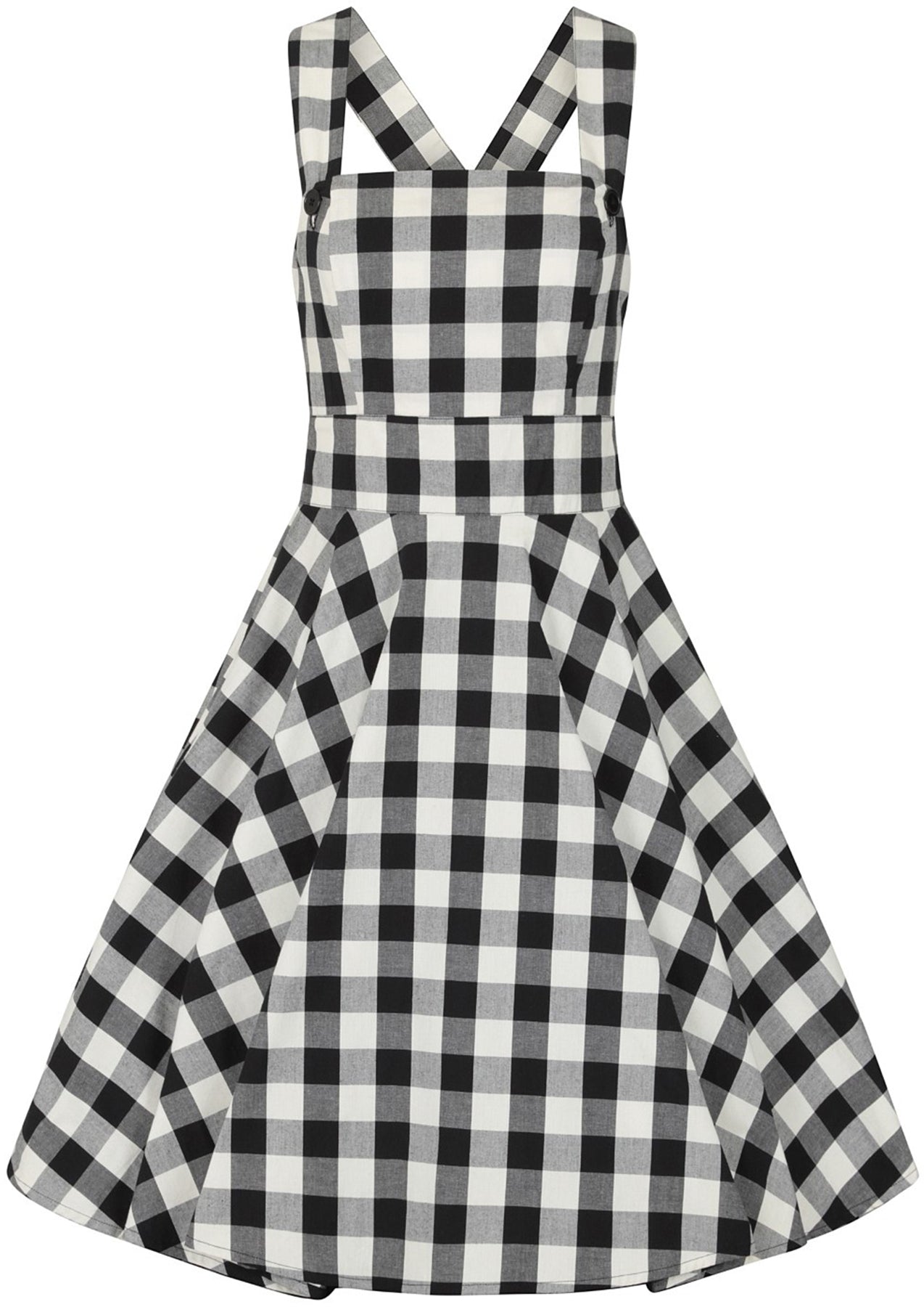 Hell_Bunny_VICTORINE_50s_Gingham_Check_PINAFORE_Latzkleid_SWING_ROCK_Skirt_killer_kirsche_4