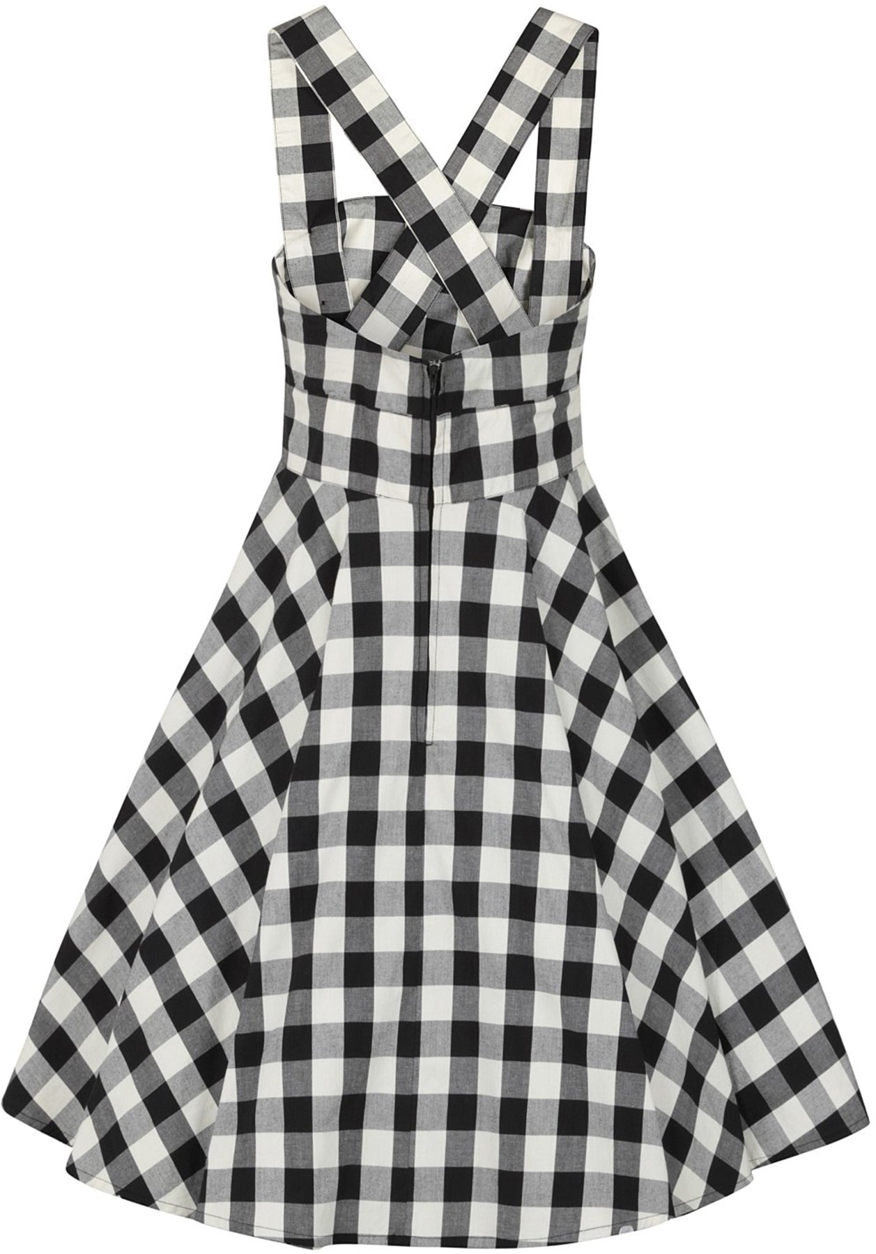 Hell_Bunny_VICTORINE_50s_Gingham_Check_PINAFORE_Latzkleid_SWING_ROCK_Skirt_killer_kirsche_5