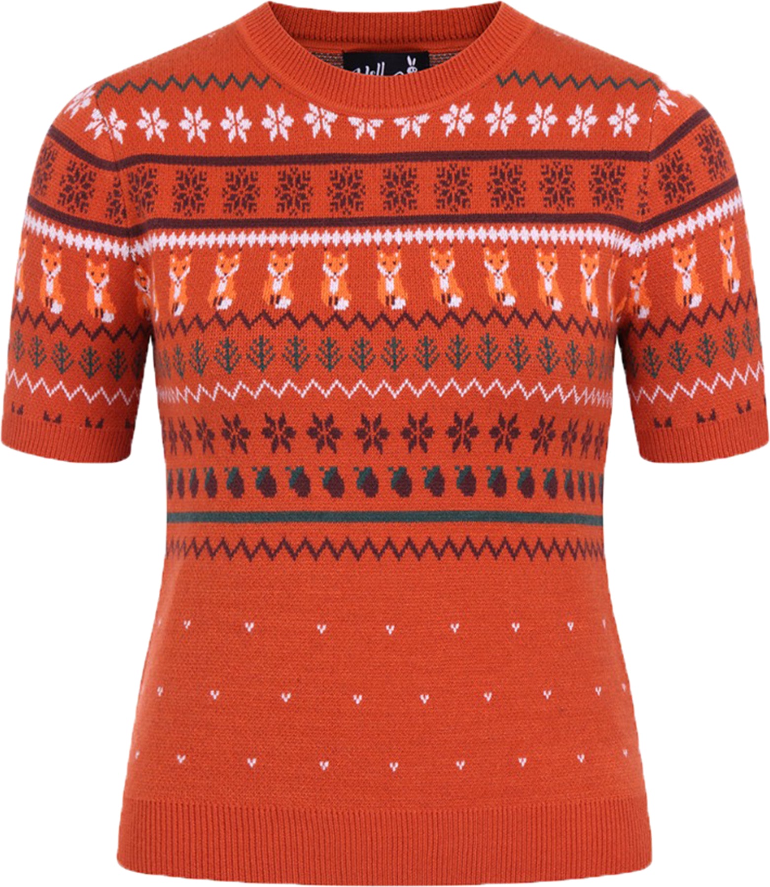 Hell_Bunny_VIXEY_JUMPER_Retro_Kurzarm_FOX_Fuchs_Fair_Isle_STRICKSHIRT_Pullover_Killer_Kirsche-3
