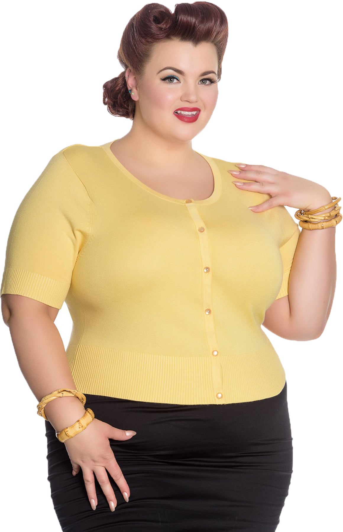 Hell_Bunny_WENDI_Vintage_KURZARM_Cardigan_STRICKJACKE_Plus_Size_Gelb_killer_kirsche07lti11qyf5Y4