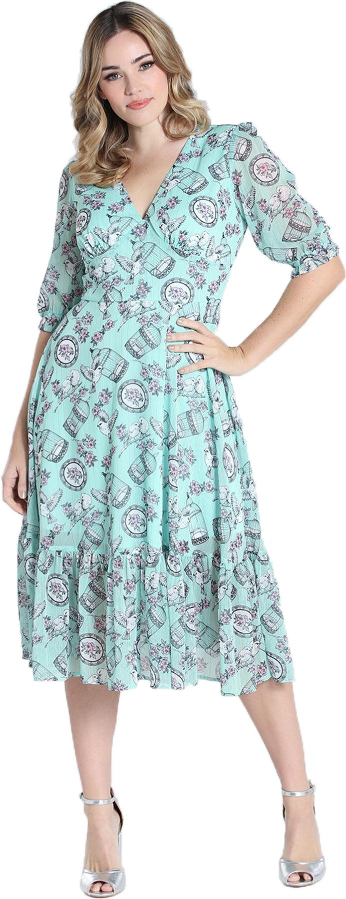 Hell_Bunny_WILLOW_SPARROW_Kurzarm_Birds_Floral_CHIFFON_50s_SWING_KLEID_Dress_Killer_Kirsche_-1QLB8kaeiSI2fv
