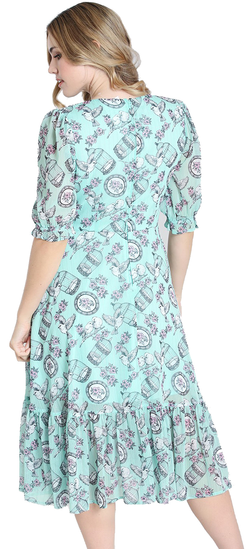 Hell_Bunny_WILLOW_SPARROW_Kurzarm_Birds_Floral_CHIFFON_50s_SWING_KLEID_Dress_killer_kirsche_2