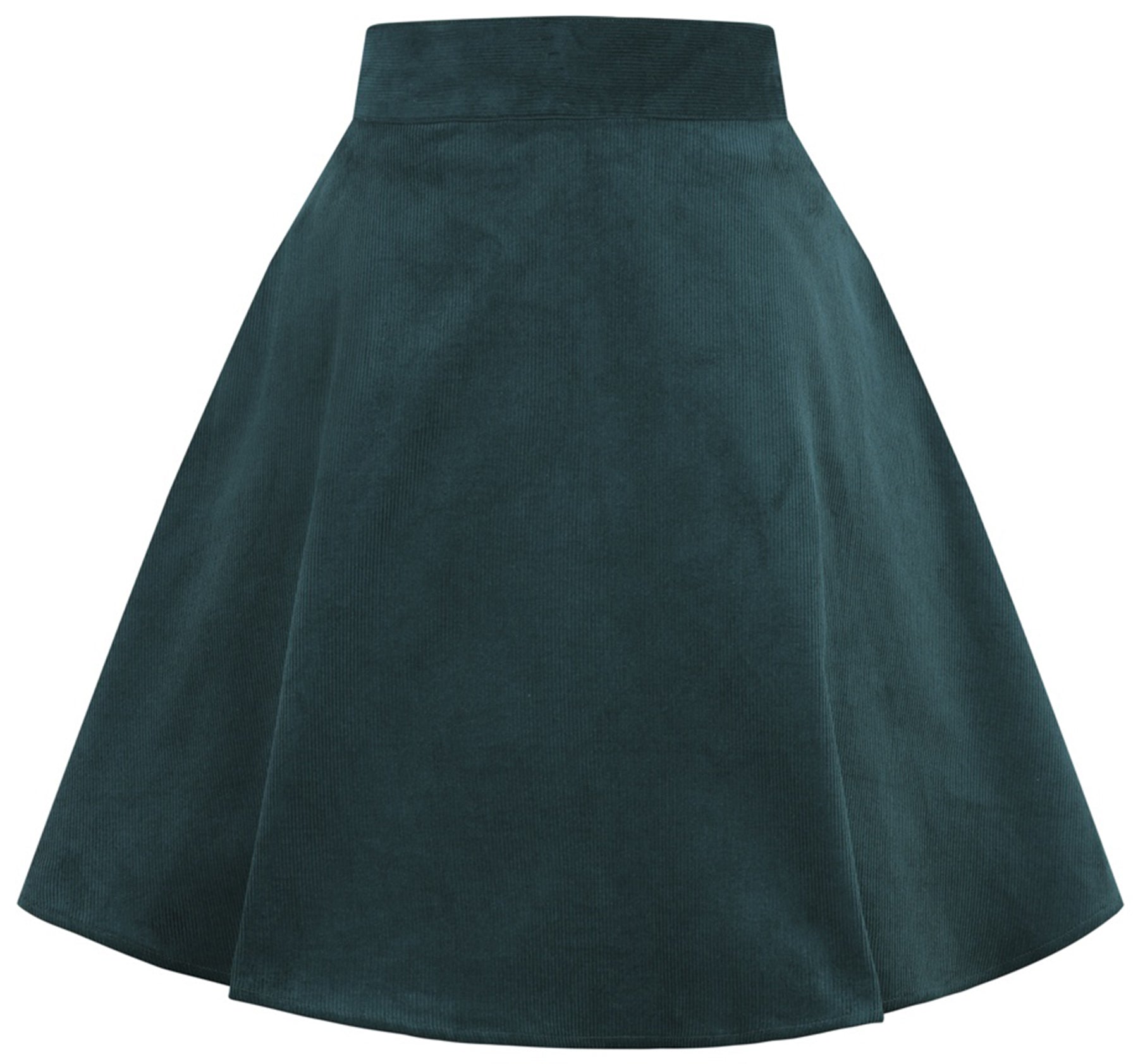 Hell_Bunny_WONDER_YEARS_Cord_Western_Retro_Skirt_ROCK_-_Dunkelgruen_killer_kirsche_6