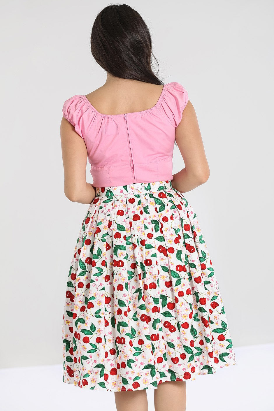 Hell_Bunny_YVETTE_50s_CHERRY_BLOSSOM_Kirschen_TELLERROCK_Swing_Skirt-2