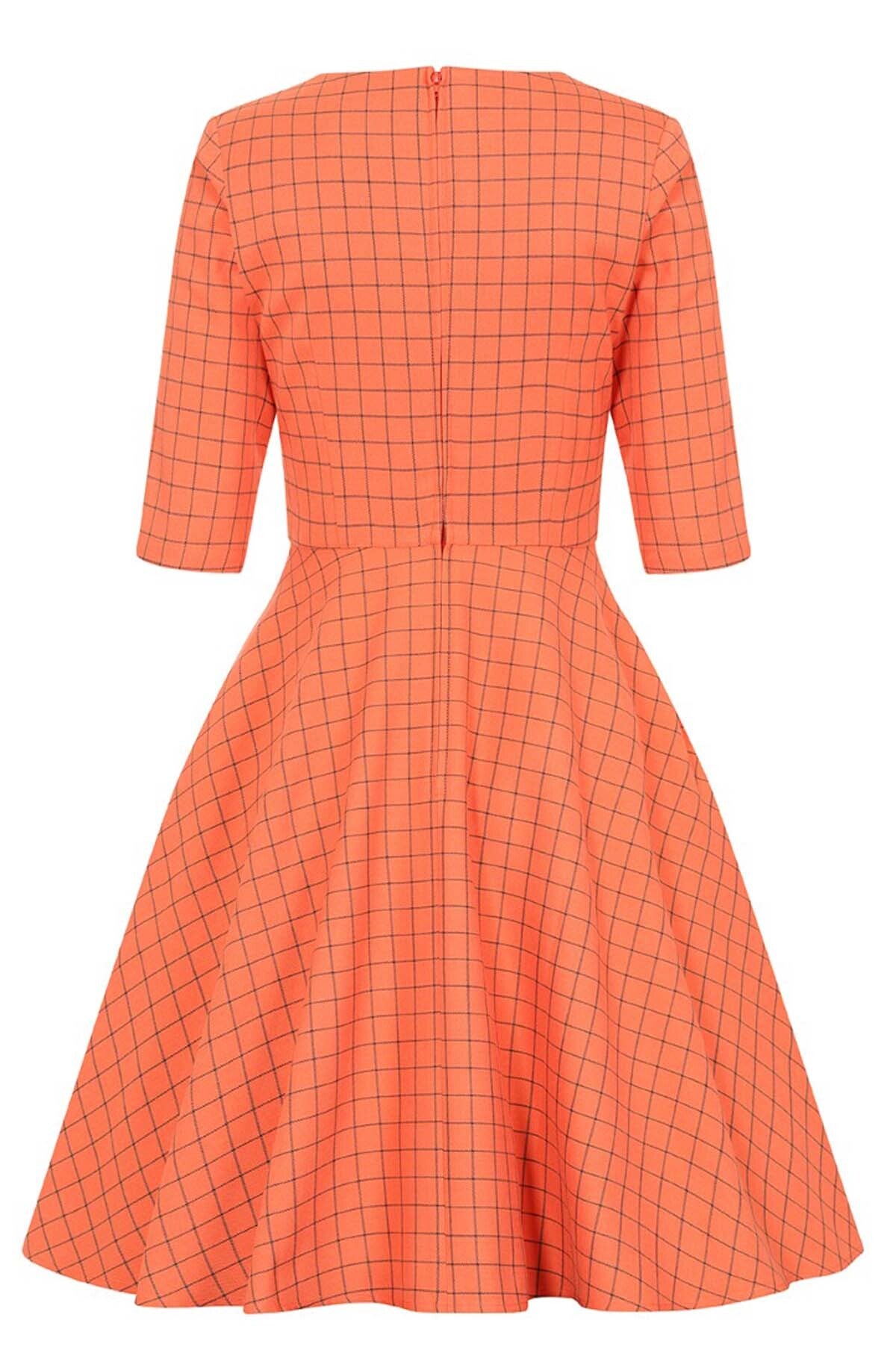 Hell_Bunny_ZOIRA_CHECK_50s_Retro_Karo_Sweetheart_SWING_DRESS_Kleid__Orange-5