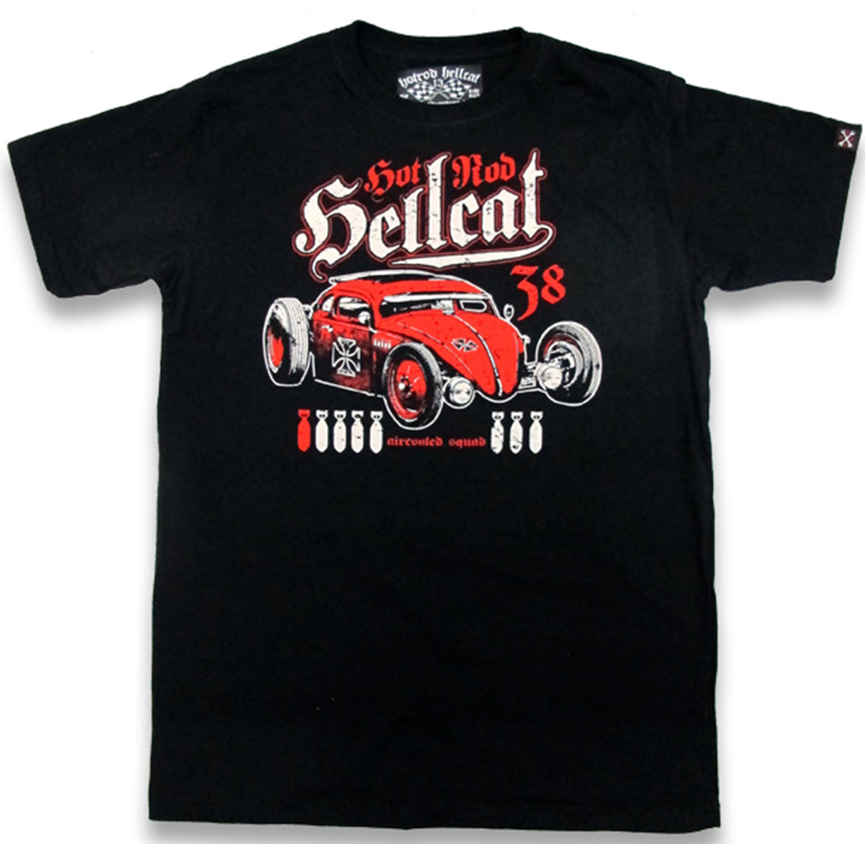 Hotrod_Hellcat_AIRCOOLED_SQUAD_Oldtimer_CAR_Retro_HERREN_T-SHIRT-1