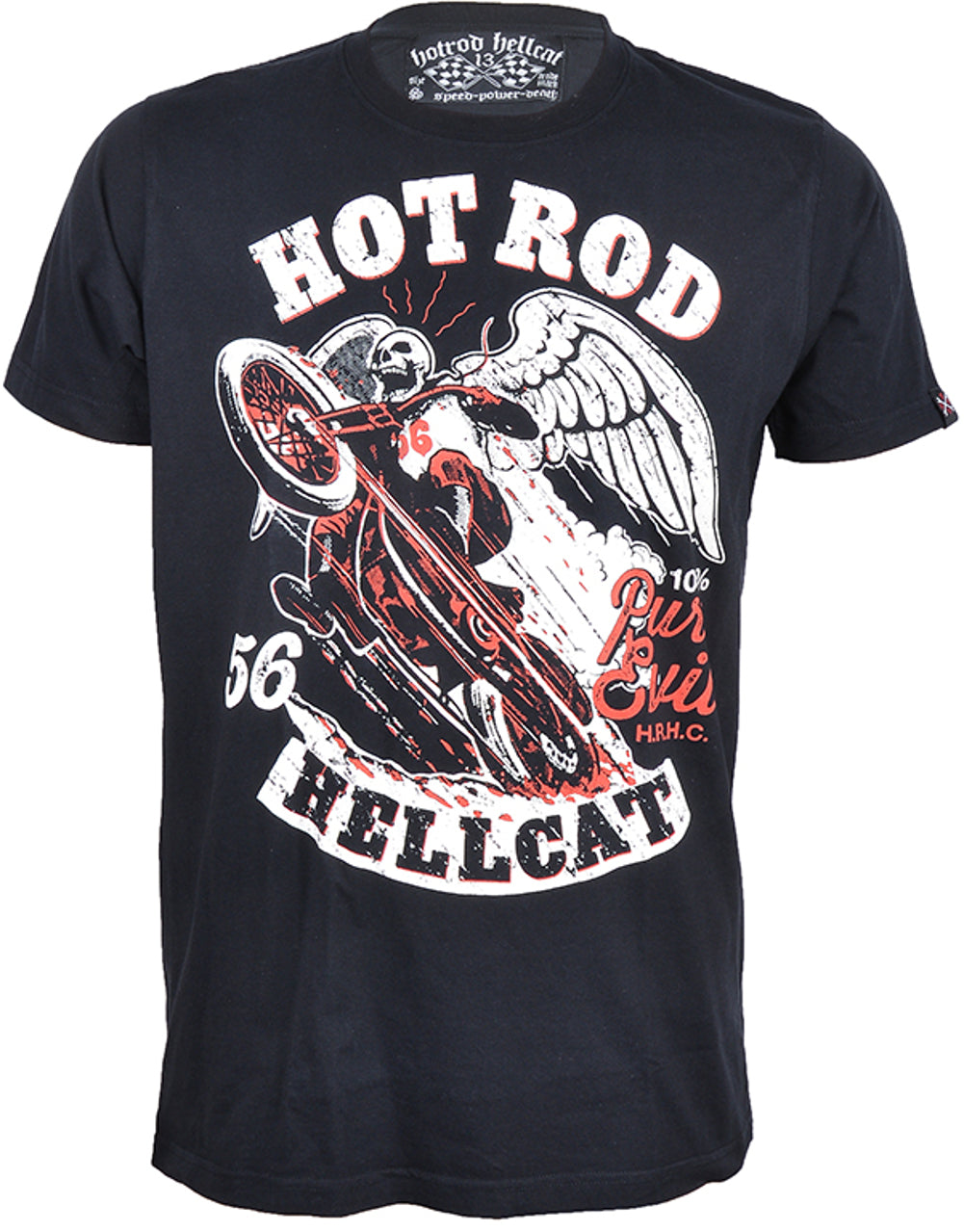 Hotrod_Hellcat_PURE_EVIL_Oldschool_Mens_T-Shirt_-_Blk