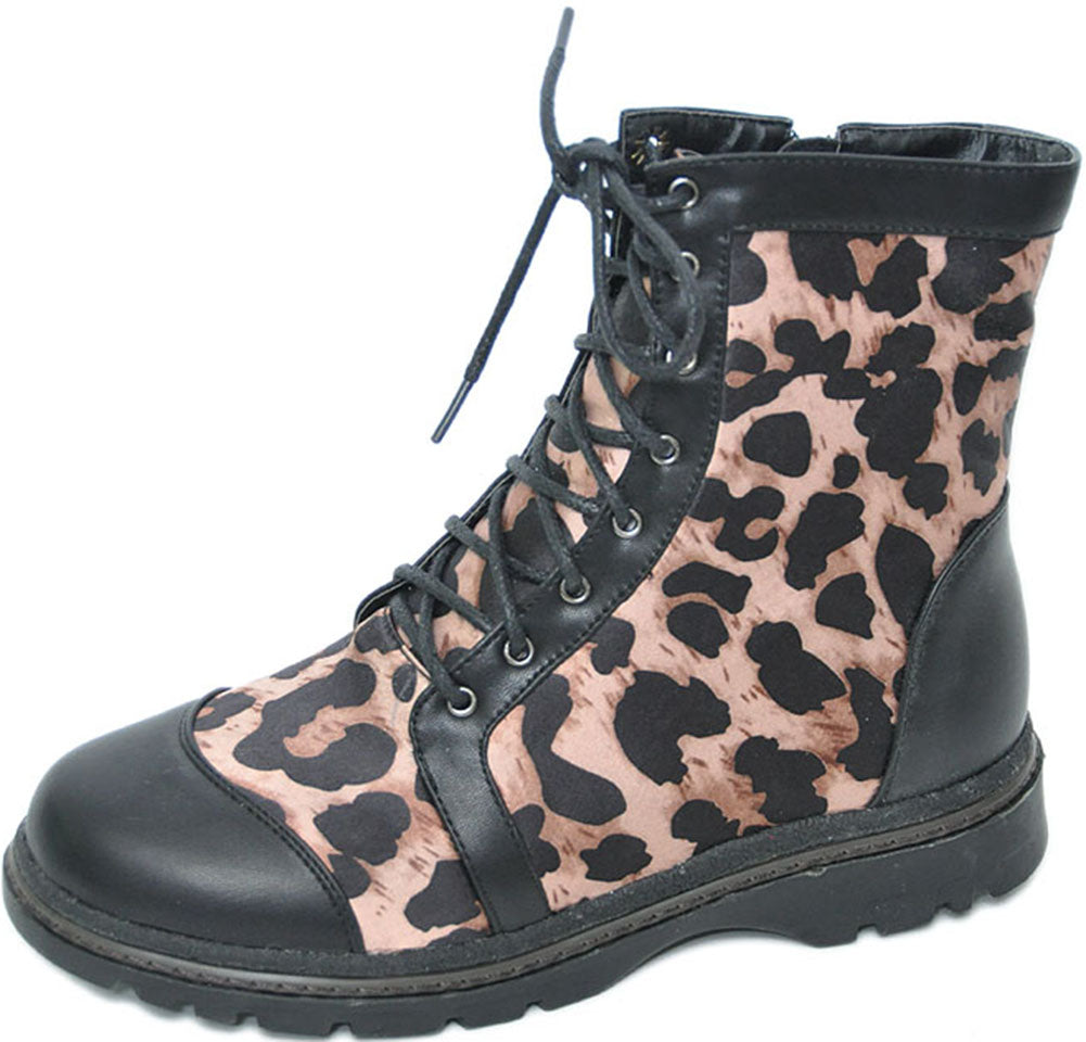 Inamagura_LEO_Leoparden_Black_BOOT_SchnuerstiefelrQdq3ZQIduXGG