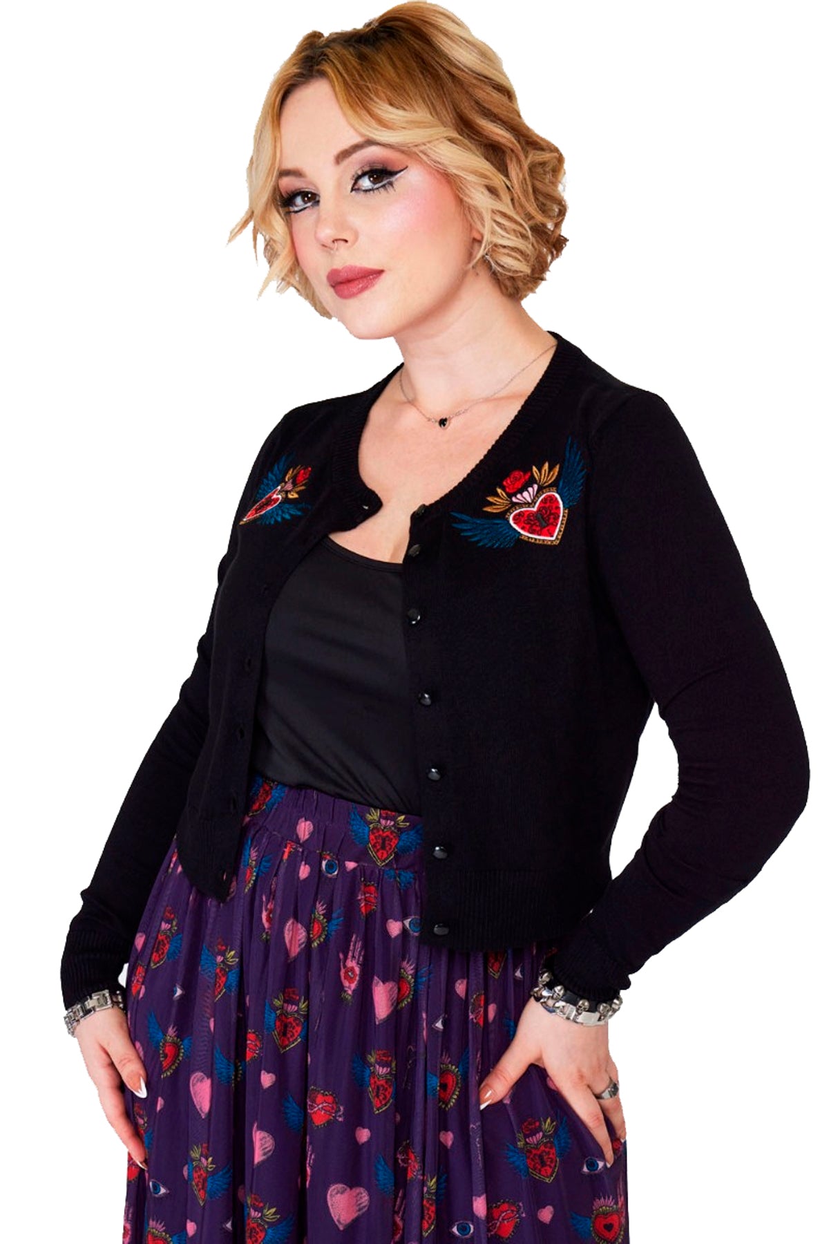 Jawbreaker_ALCHEMY_HEARTS_Oldschool_Gothic_Round_Neck_CARDIGAN_Strickjacke_-_Schwarz-2