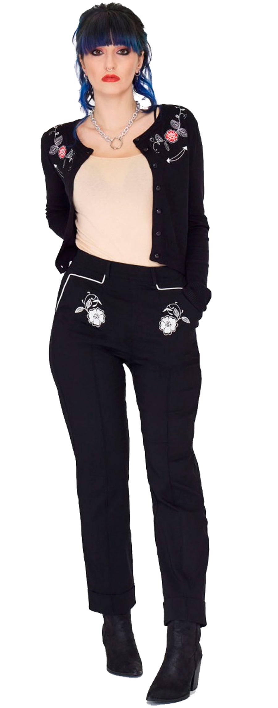 Jawbreaker_WESTERN_FLOWERS_Cowgirl_Retro_Straight_Leg_Piped_Hose_Pants_Schwarz-23p8kQ6GOyUdJU