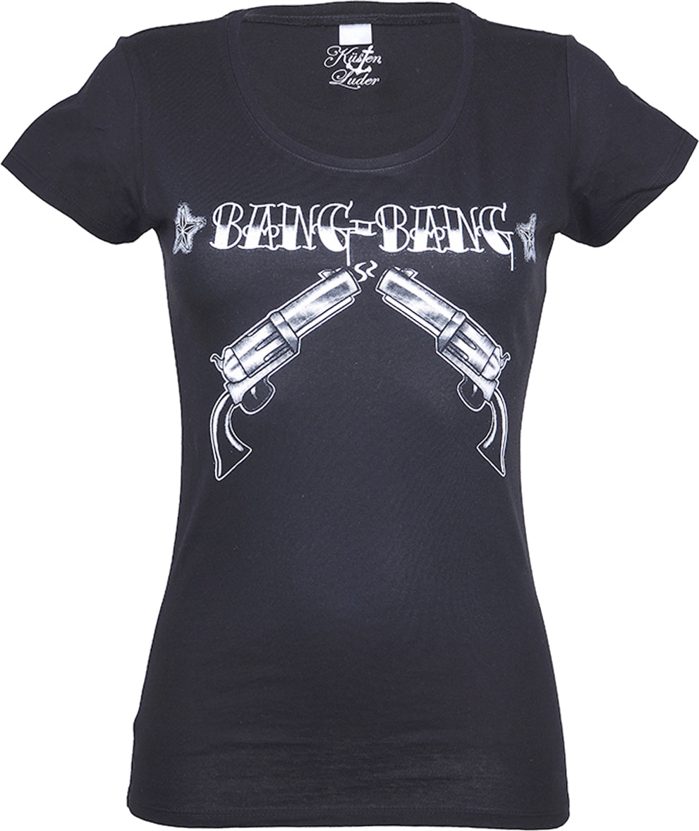 KM131_-_Kuestenluder_BANG-BANG_Revolver_SHIRT_-_Schwarz_WeissbSeuSbJnaXgIW