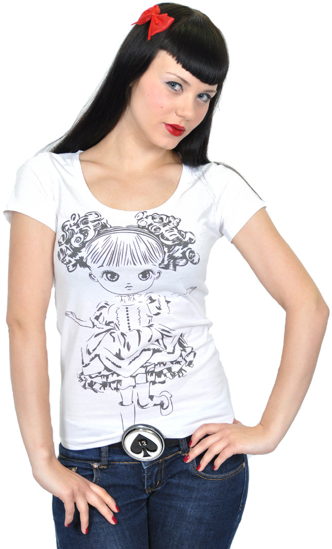 KM188_-_Kuestenluder_LOLITA_Comic_Girl_SHIRT_-_Weiss