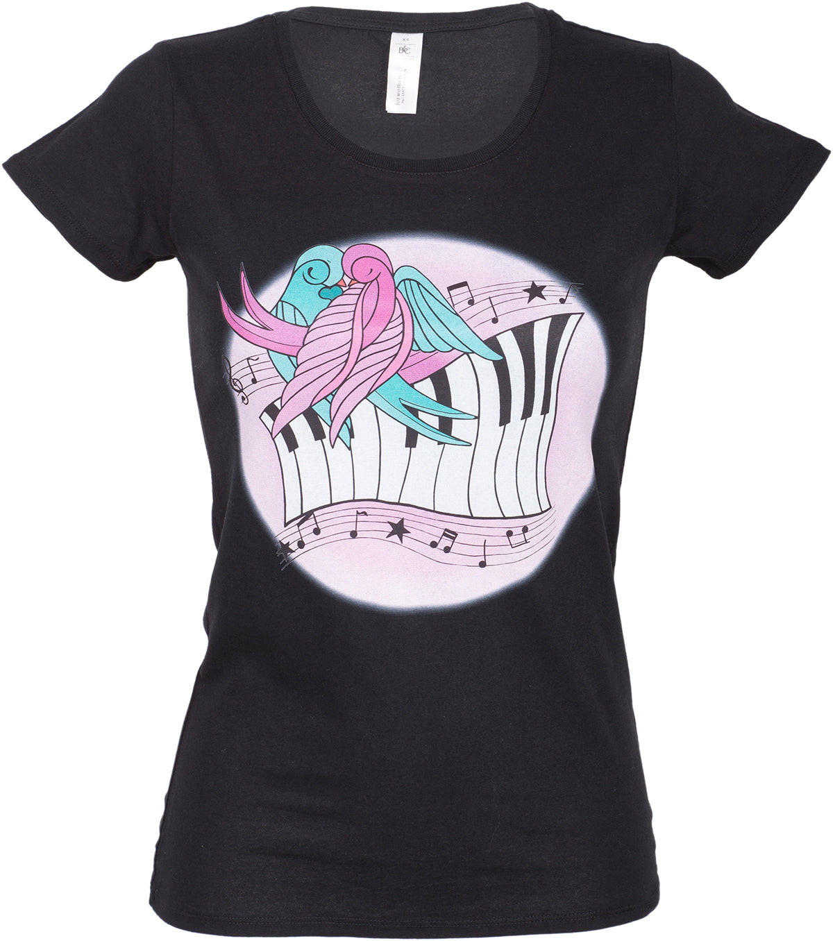 KM208_-_Kuestenluder_PIANO_In_Love_SWALLOWS_Newschool_Motiv_SHIRT
