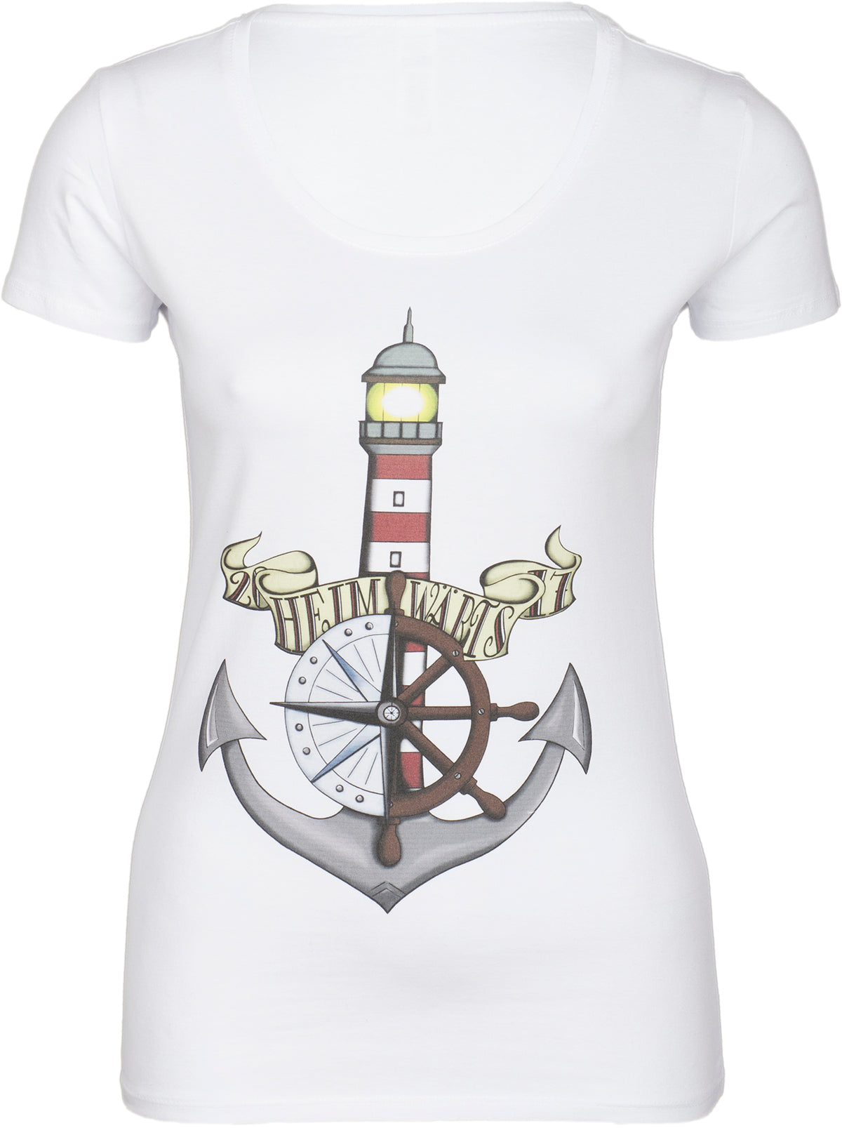 KM292_-_Kuestenluder_HEIMWaeRTS_Lighthouse_Sailor_Nautical_Anker_Motiv_SHIRT_-_Weiss