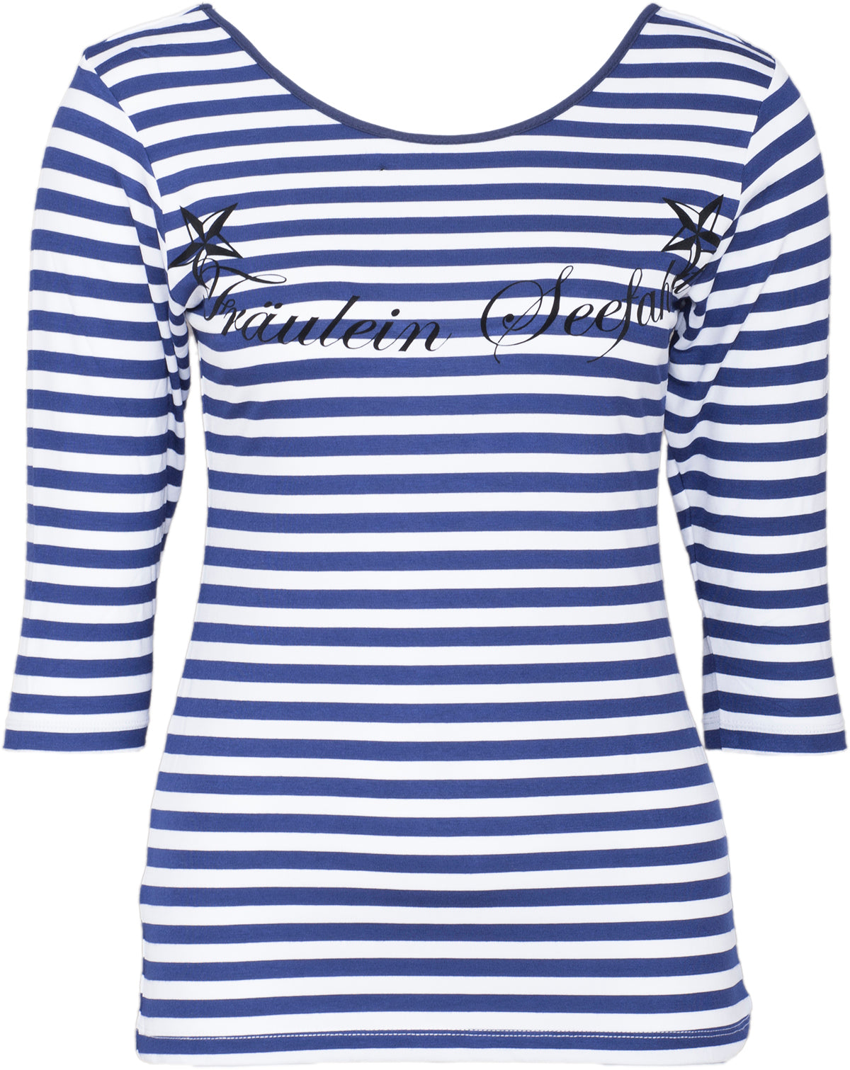 KO1694_-_Kuestenluder_FRaeULEIN_SEEFAHRT_Striped__Sailor_3_4_Arm_SHIRT_-_Blau_Weiss
